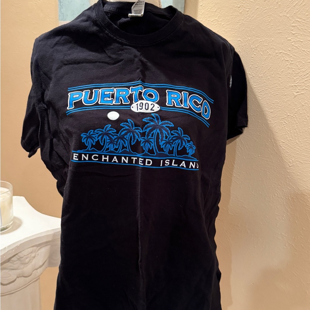 Gildan Black Puerto Rico Graphic Tee